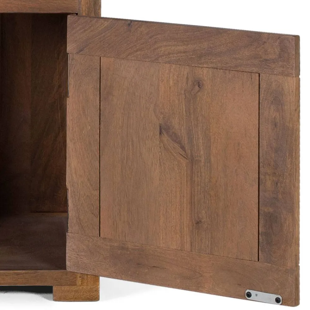 Wohnen Kommoden<Industrial Design Nachtkommode aus Mangoholz - Semian