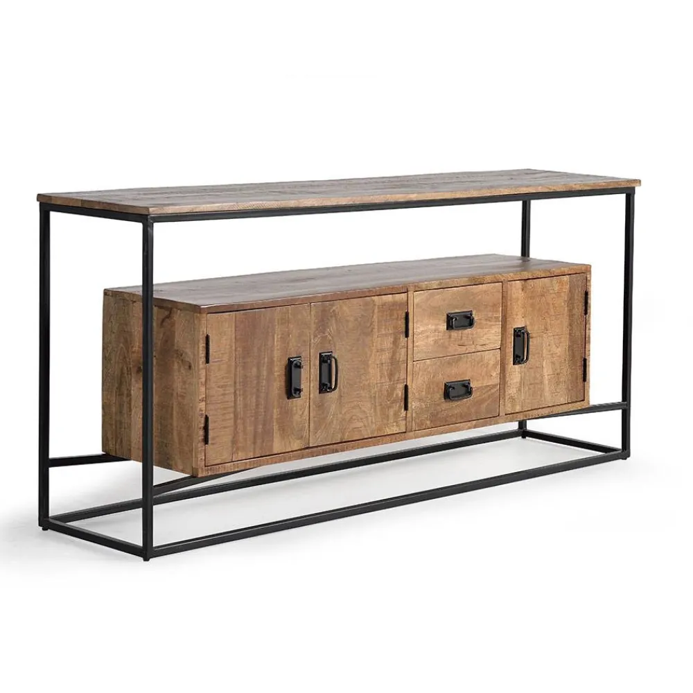 Wohnen Sideboards<Industrial Design Sideboard aus Massivholz - Olmidava