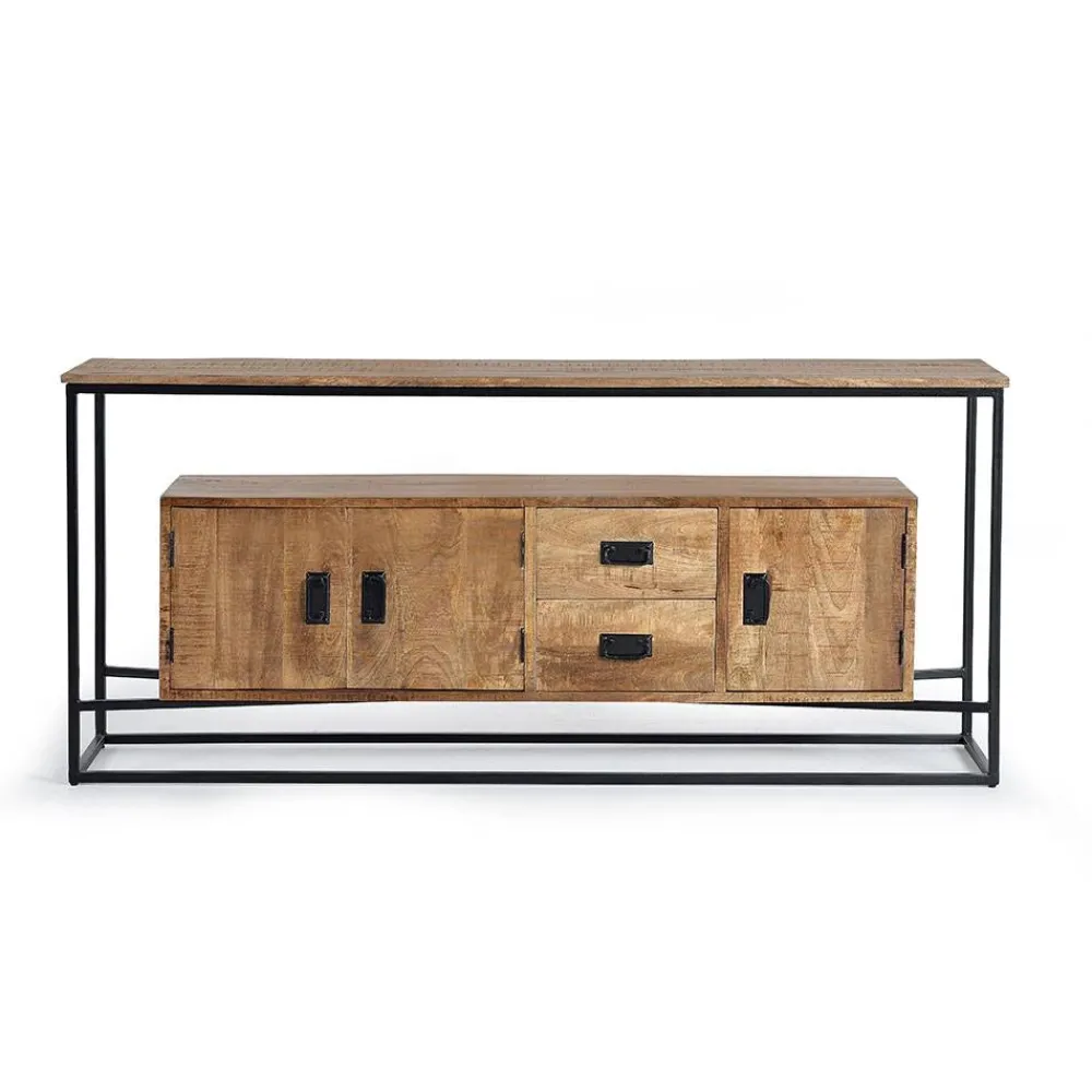 Wohnen Sideboards<Industrial Design Sideboard aus Massivholz - Olmidava