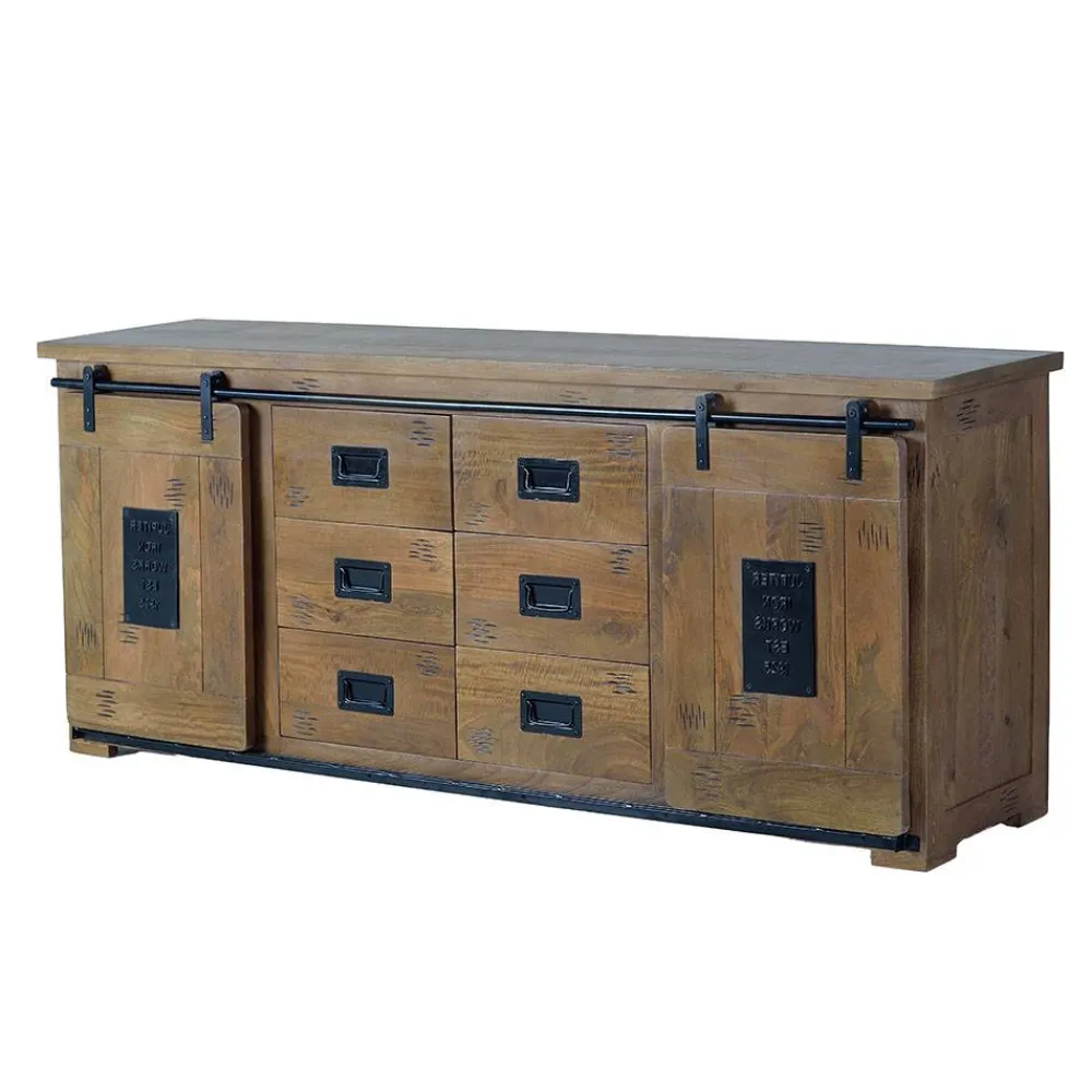Wohnen Sideboards<Industrial Design Sideboard aus Mangoholz - Semian