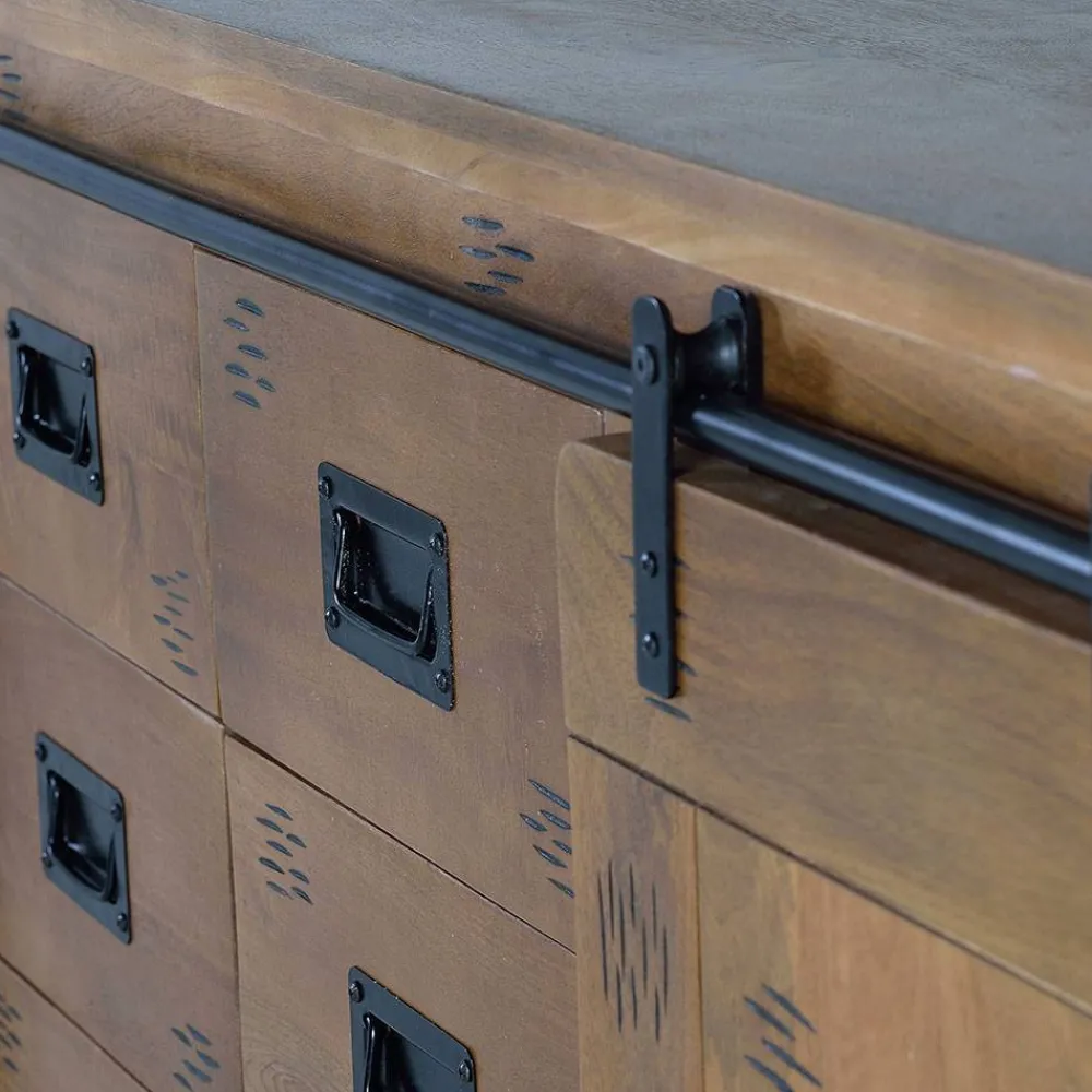 Wohnen Sideboards<Industrial Design Sideboard aus Mangoholz - Semian