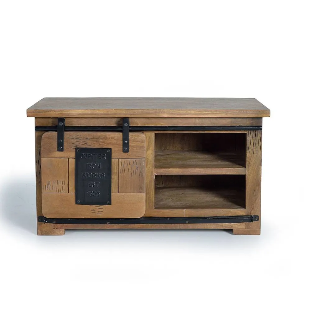 Wohnen Tv & Hifi-Möbel|Lowboards<Industrial Design TV Board aus Mangoholz - Semian