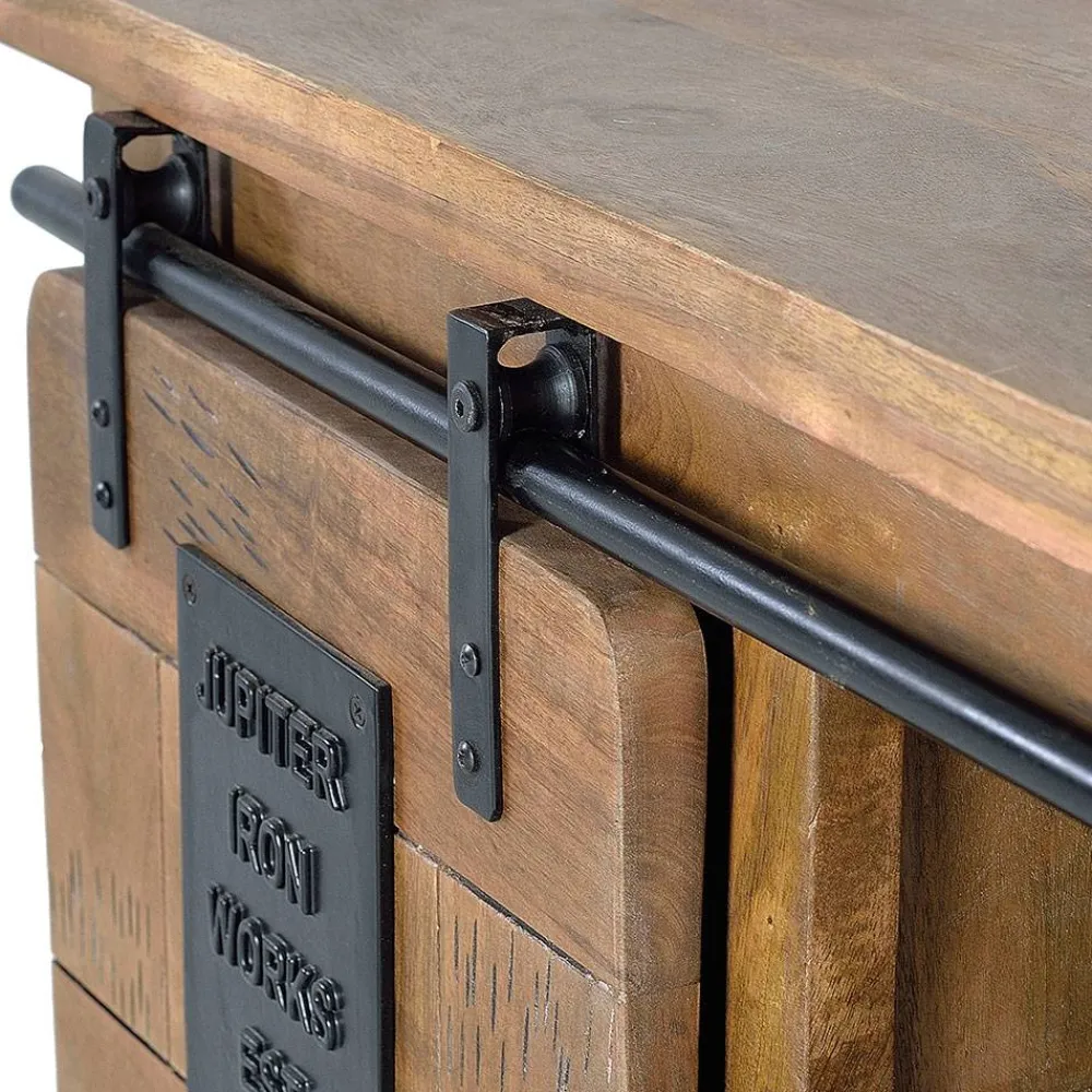 Wohnen Tv & Hifi-Möbel|Lowboards<Industrial Design TV Board aus Mangoholz - Semian