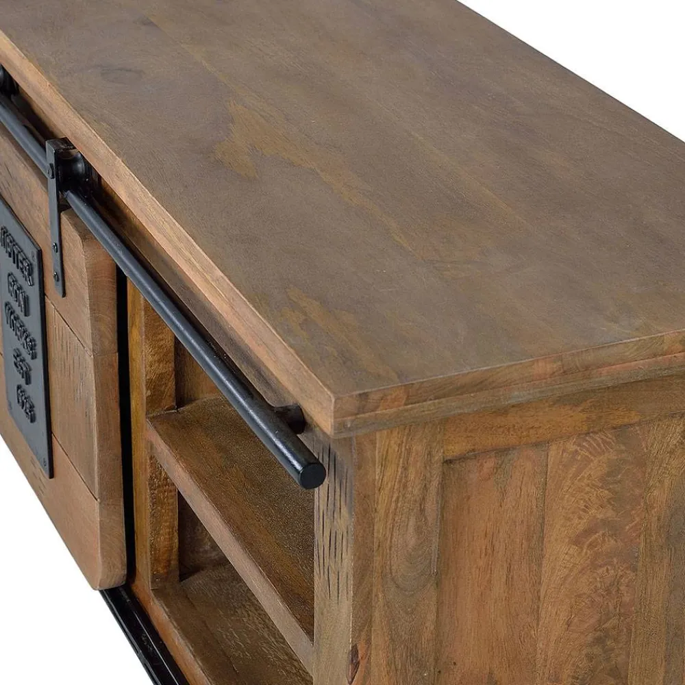 Wohnen Tv & Hifi-Möbel|Lowboards<Industrial Design TV Board aus Mangoholz - Semian