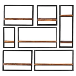 Wohnen Regale<Industrial Design Wandboard Set - Mendoza (siebenteilig)