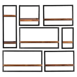 Wohnen Regale<Industrial Design Wandboard Set - Mendoza (siebenteilig)