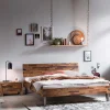 Wohnen Betten<Industrial Einzelbett aus Akazie massiv - Vetonia