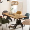 Wohnen Tische<Industrial Esstisch mit Teak Altholzplatte - Banyo