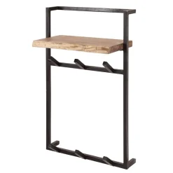 Wohnen Garderoben<Industrial Garderobe mit Ablageboden aus Akazie - Wandawo