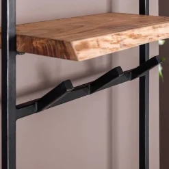 Wohnen Garderoben<Industrial Garderobe mit Ablageboden aus Akazie - Wandawo