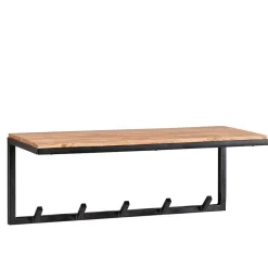 Wohnen Garderoben<Industrial Garderobe mit Hutboden aus Akazie - Seletana