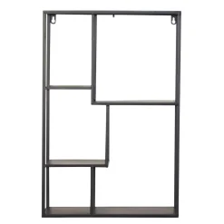 Wohnen Regale<Industrial Hängeregal in Schwarz - 40x60x12 cm - Limburg