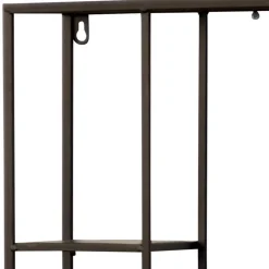 Wohnen Regale<Industrial Hängeregal in Schwarz - 40x60x12 cm - Limburg
