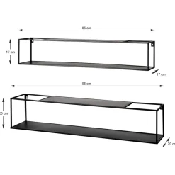 Wohnen Regale<Industrial Hängeregal Set - Estrello (zweiteilig)