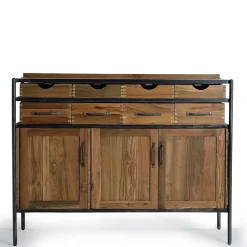 Wohnen Sideboards|Kommoden<Industrial Kommode mit acht Schubladen - Zinova