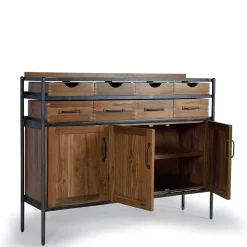 Wohnen Sideboards|Kommoden<Industrial Kommode mit acht Schubladen - Zinova