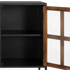 Wohnen Sideboards<Industrial Kommode mit Glastüren - Hayato