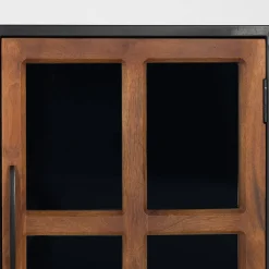 Wohnen Sideboards<Industrial Kommode mit Glastüren - Hayato