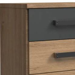 Wohnen Kommoden<Industrial Nachtschrank mit drei Schubladen - Corpus