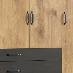 Wohnen Kleiderschränke|Schränke<Industrial Schlafzimmerschrank mit fünf Türen - Bram