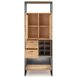 Wohnen Vitrinen<Industrial Schrank aus Wildeiche Massivholz - Manarola