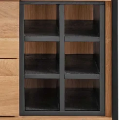 Wohnen Vitrinen<Industrial Schrank aus Wildeiche Massivholz - Manarola