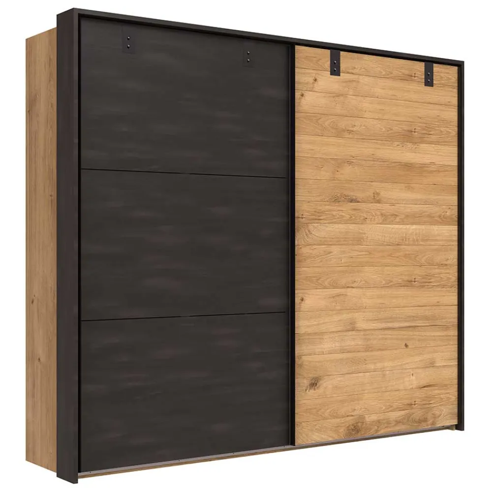 Wohnen Kleiderschränke|Schränke<Industrial Schwebetürenschrank 2-türig - Bram