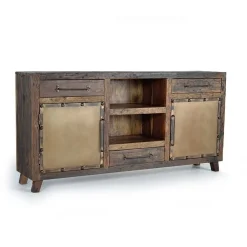 Wohnen Sideboards<Industrial Sideboard aus Altholz und Metall - Stock