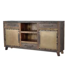 Wohnen Sideboards<Industrial Sideboard aus Altholz und Metall - Stock