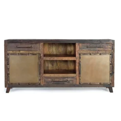 Wohnen Sideboards<Industrial Sideboard aus Altholz und Metall - Stock