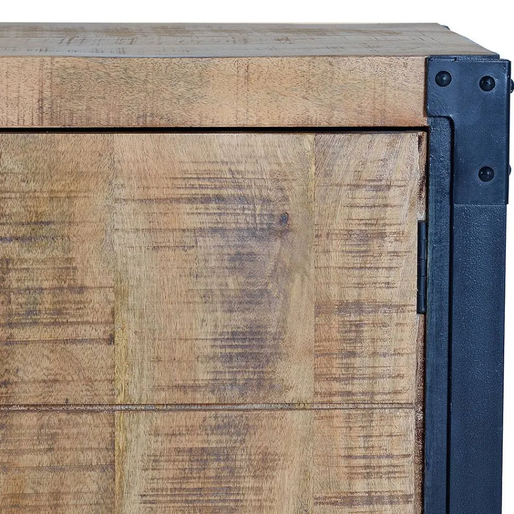 Wohnen Sideboards<Industrial Sideboard aus Mangoholz mit Metall - Lakumara
