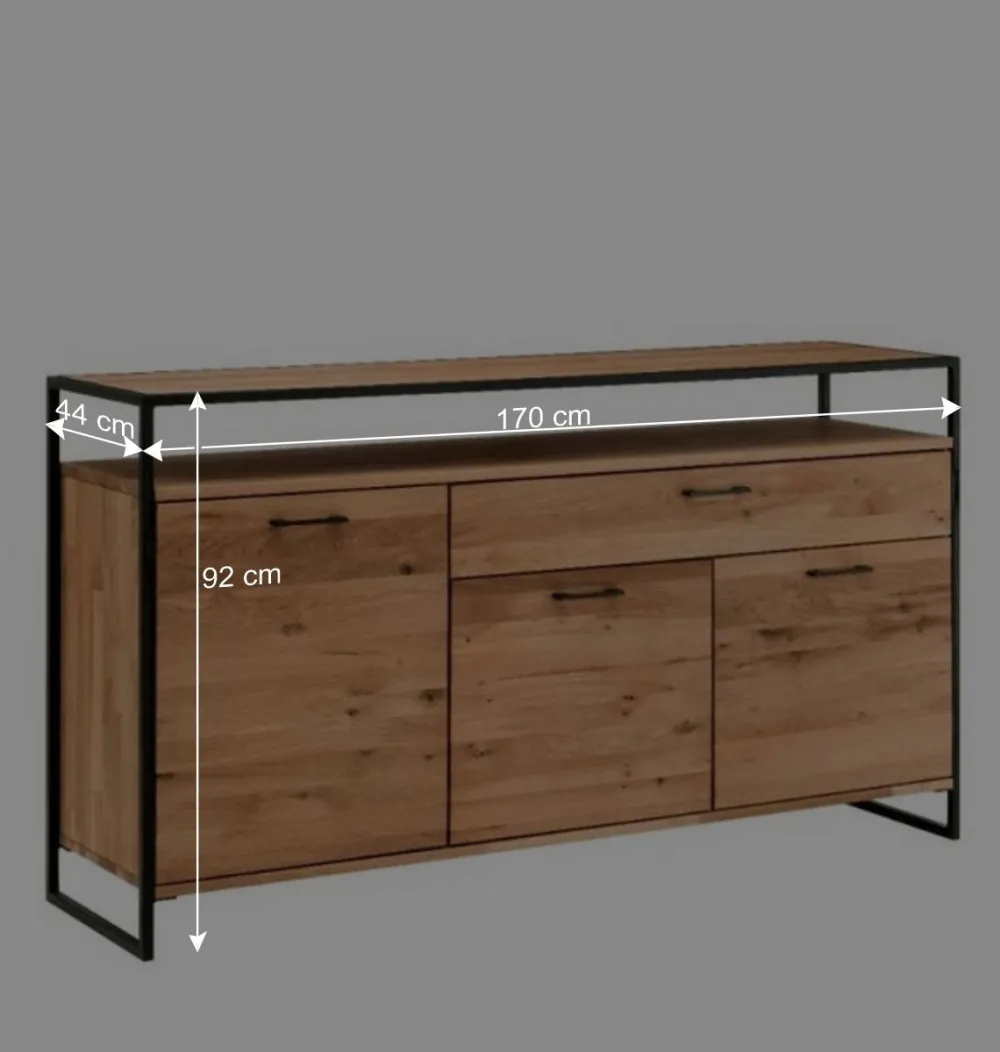 Wohnen Sideboards<Industrial Sideboard aus Wildeiche und Stahl - Ingbo