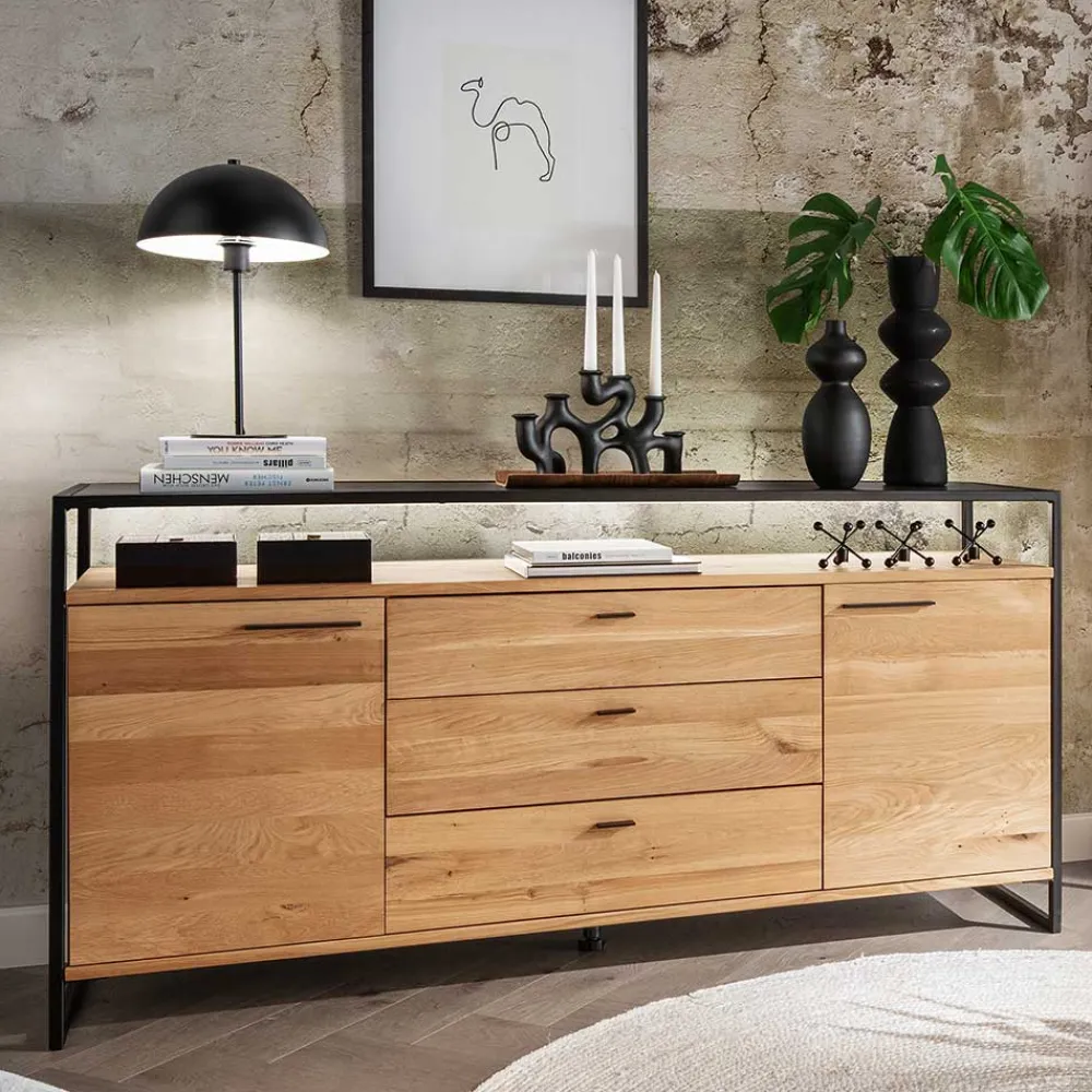 Wohnen Sideboards<Industrial Sideboard aus Wildeiche Massivholz - Manarola