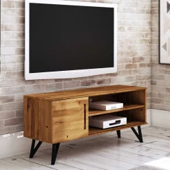 Wohnen Tv & Hifi-Möbel<Industrial TV Board aus Wildeiche & Stahl - Mandirov