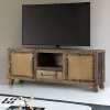 Wohnen Tv & Hifi-Möbel|Lowboards<Industrial TV Kommode aus Altholz und Metall - Stock
