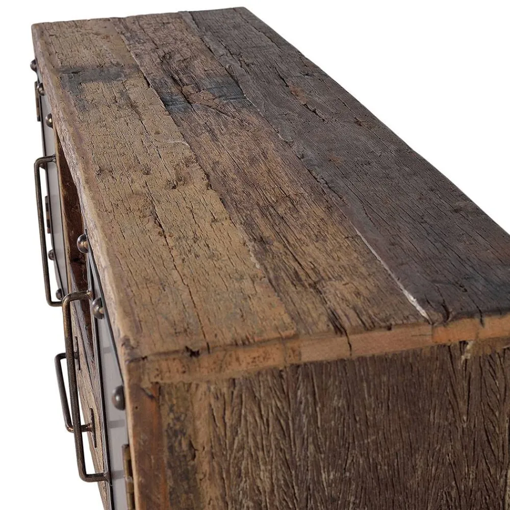 Wohnen Tv & Hifi-Möbel|Lowboards<Industrial TV Kommode aus Altholz und Metall - Stock