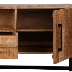 Wohnen Tv & Hifi-Möbel|Lowboards<Industrial TV Lowboard aus Mangobaum - Schanow