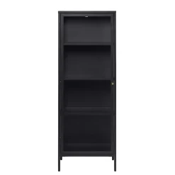 Wohnen Vitrinen<Industrial Vitrine aus Metall in Schwarz - Sitra