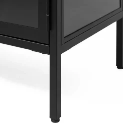 Wohnen Vitrinen<Industrial Vitrine aus Metall in Schwarz - Sitra