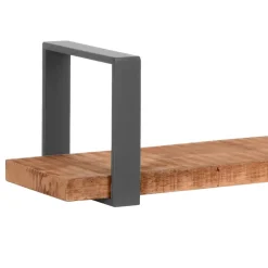 Wohnen Regale<Industrial Wandboard aus Massivholz & Stahl - Vadrus