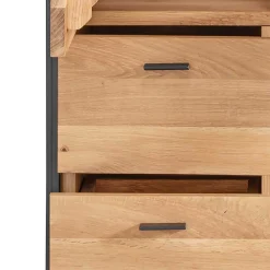 Wohnen Vitrinen<Industrial Wohnzimmerschrank aus Wildeiche Massivholz - Manarola