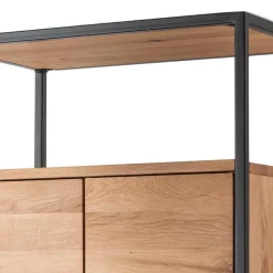 Wohnen Vitrinen<Industrial Wohnzimmerschrank aus Wildeiche Massivholz - Manarola