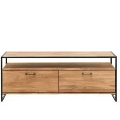 Wohnen Tv & Hifi-Möbel|Lowboards<Industrial-TV-Board aus Wildeiche Massivholz - Ingbo