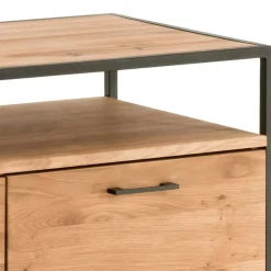 Wohnen Tv & Hifi-Möbel|Lowboards<Industrial-TV-Board aus Wildeiche Massivholz - Ingbo