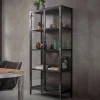 Wohnen Vitrinen<Industrie Design Vitrine mit Doppeltür - Barbarino