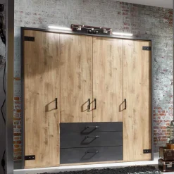 Wohnen Kleiderschränke|Schränke<Industry Kleiderschrank mit 200 cm Breite - Bram