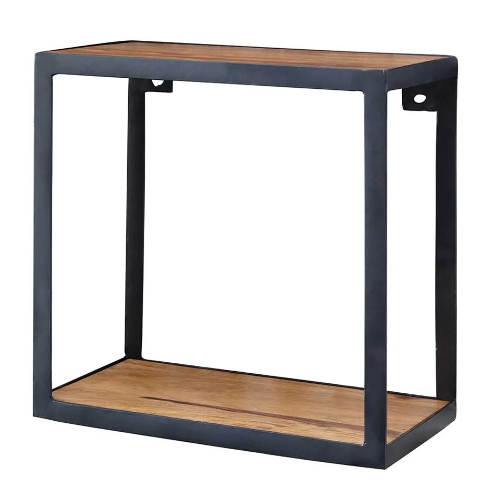 Wohnen Regale<Industry Style Wandregal aus Eisen Schwarz - Charin