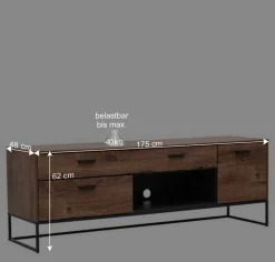 Wohnen Wohnwände<Industry TV Board & Highboard Set - Xindus (zweiteilig)