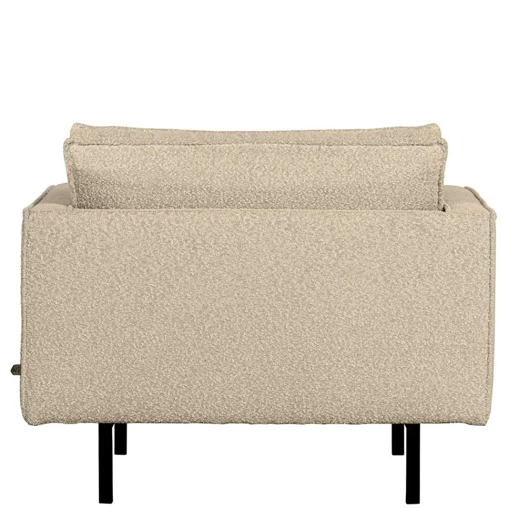 Wohnen Sessel<Kantiger Sessel aus Boucle in Beige - Glamoure