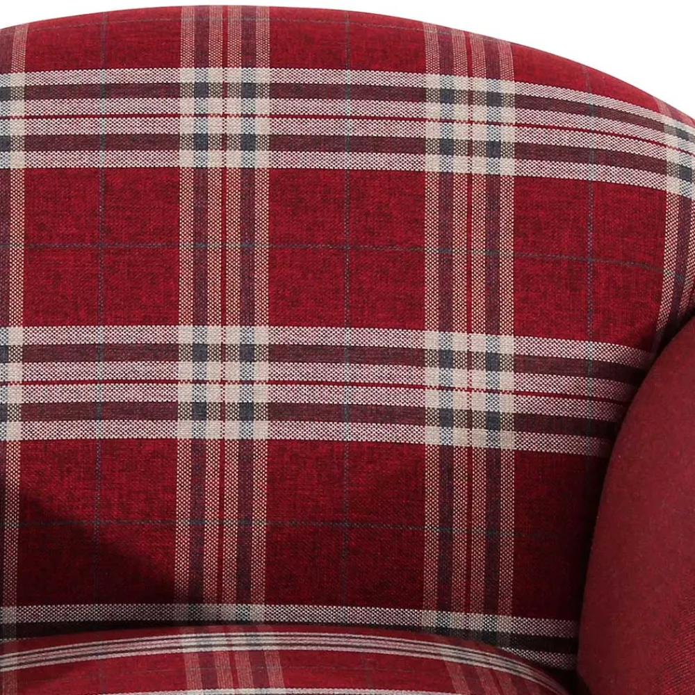 Wohnen Sessel<Karierter Sessel in Rot - Landhaus - Lyatea
